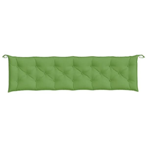 vidaXL hynder til havebænk 2 stk. 200x50x7 cm stof meleret grøn