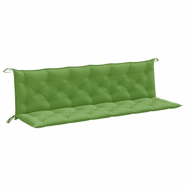 vidaXL hynder til havebænk 2 stk. 200x50x7 cm stof meleret grøn