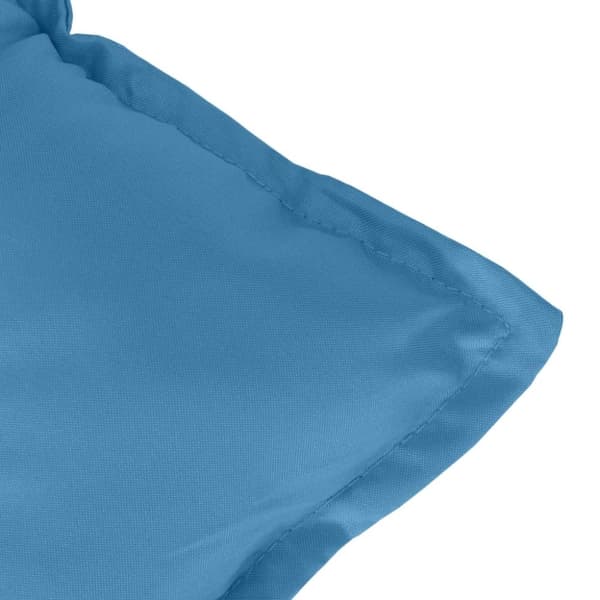 vidaXL Stolsdynor lågt ryggstöd 6 st melerad blå 100x50x7 cm tyg