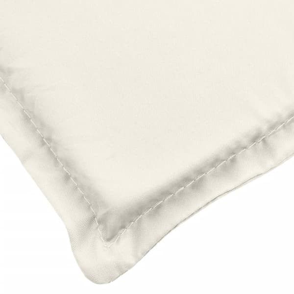 vidaXL Stolsdynor högt ryggstöd 6 st melerad gräddvit 120x50x4 cm tyg