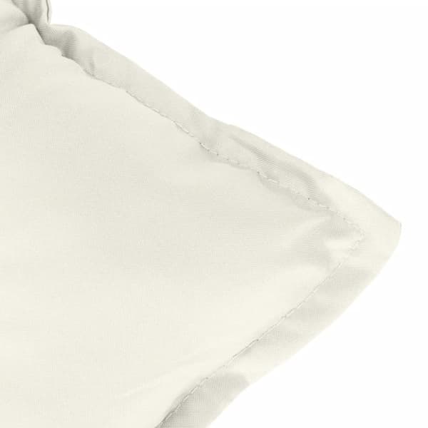 vidaXL Stolsdynor lågt ryggstöd 6 st melerad gräddvit 100x50x7 cm tyg