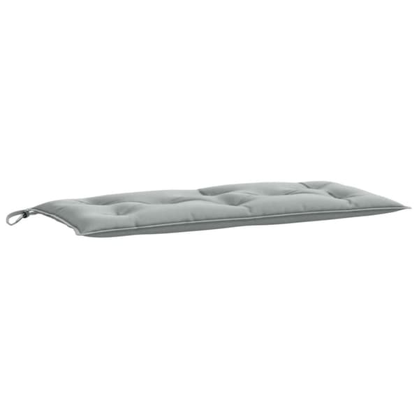 vidaXL Bänkdyna 2 st melerad ljusgrå 100x50x7 cm tyg
