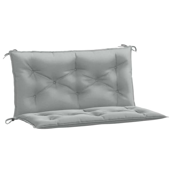 vidaXL Bänkdyna 2 st melerad ljusgrå 100x50x7 cm tyg