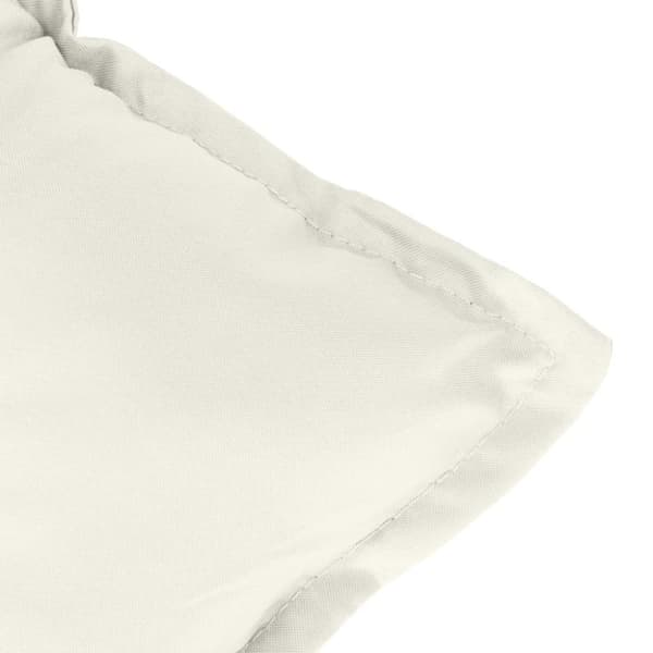 vidaXL stolehynder med høj ryg 4 stk. 120x50x7 cm stof cremefarvet