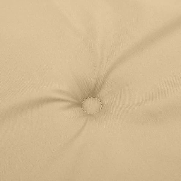 vidaXL stolehynder med høj ryg 4 stk. 120x50x4 cm stof beige