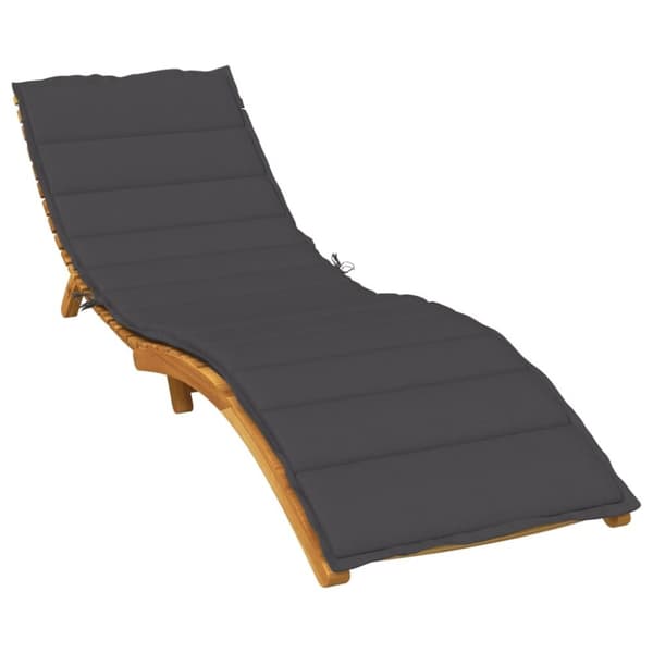 vidaXL hynde til liggestol 200x50x4 cm stof meleret antracitgrå