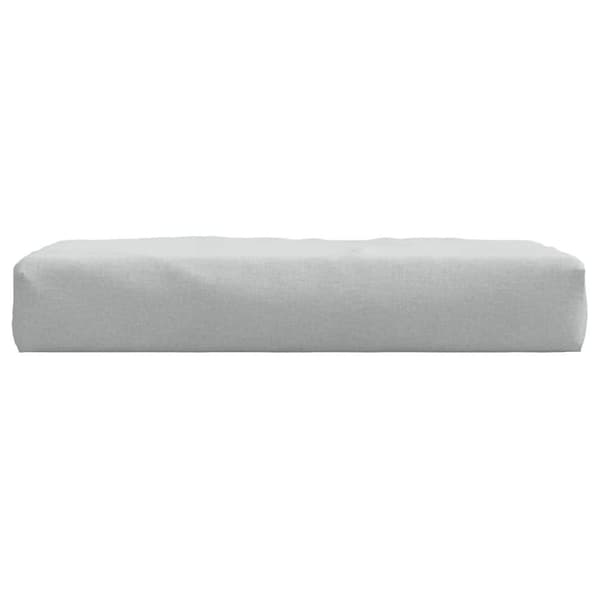 vidaXL Palldyna melerad ljusgrå 60x60x10 cm tyg