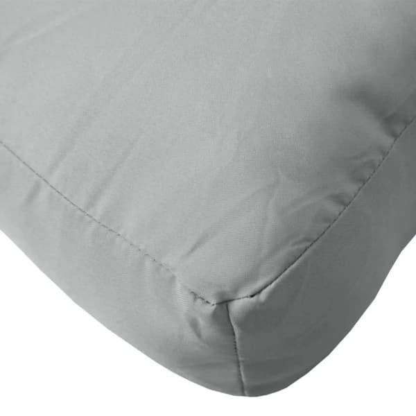 vidaXL Palldyna melerad ljusgrå 60x60x10 cm tyg