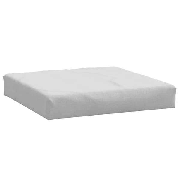 vidaXL pallehynde 60x60x10 cm stof meleret lysegrå