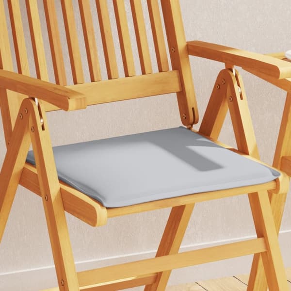 vidaXL udendørs sædehynder 2 stk. 45x45x2 cm firkantet lysegrå