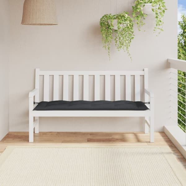 vidaXL hynde til havebænk 150x50x7 cm stof meleret antracitgrå