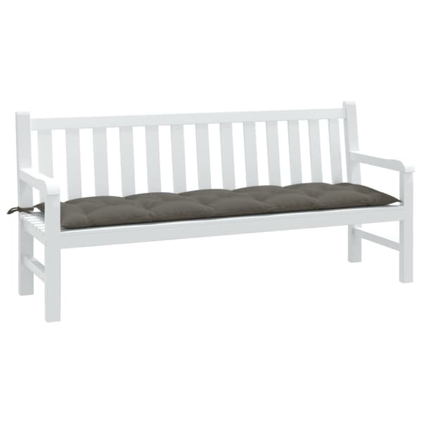 vidaXL hynde til havebænk 180x50x7 cm stof meleret mørkegrå