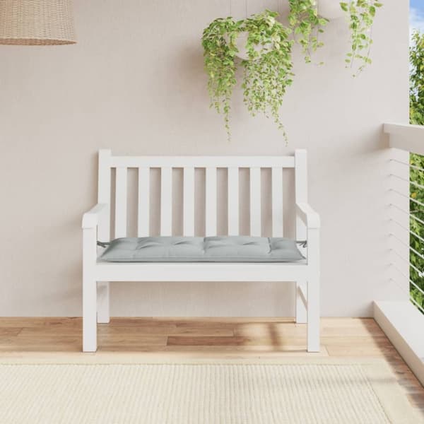 vidaXL hynde til havebænk 100x50x7 cm stof meleret lysegrå
