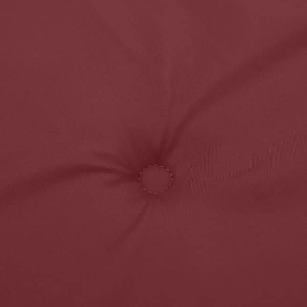 vidaXL Bänkdyna melerad vinröd 180x50x7 cm tyg