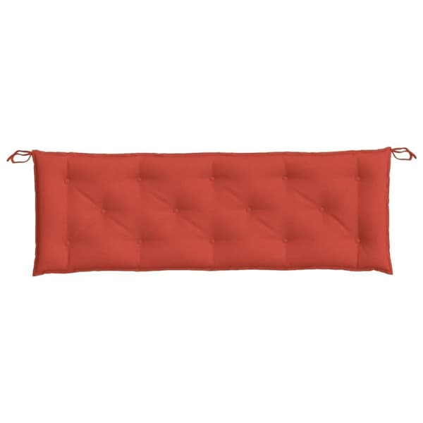 vidaXL hynde til havebænk 150x50x7 cm stof meleret red