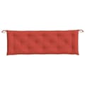 Miniatyrbillede 4 af 8: vidaXL hynde til havebænk 150x50x7 cm stof meleret red