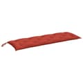 Miniatyrbillede 2 af 8: vidaXL hynde til havebænk 150x50x7 cm stof meleret red