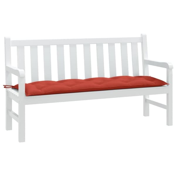 vidaXL hynde til havebænk 150x50x7 cm stof meleret red