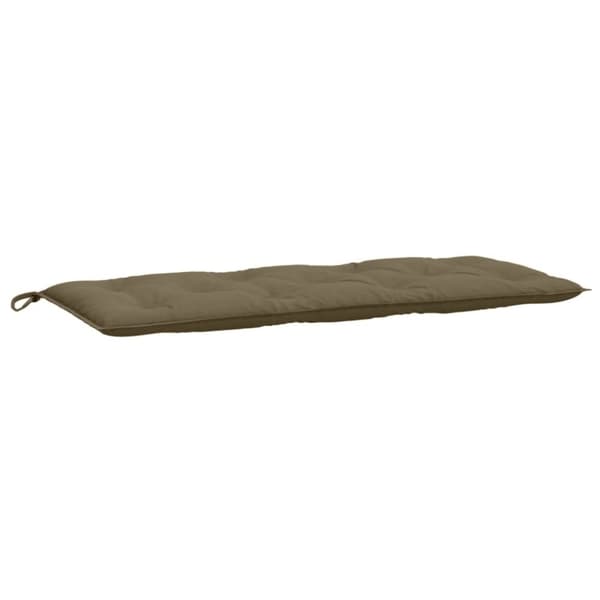 vidaXL hynder til havebænk 2 stk. 120x50x7 cm stof meleret gråbrun