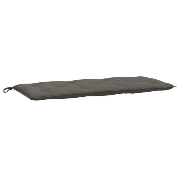 vidaXL Bänkdyna 2 st melerad mörkgrå 120x50x7 cm tyg