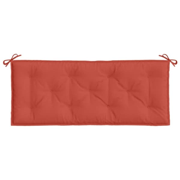 vidaXL hynder til havebænk 2 stk. 120x50x7 cm stof meleret red