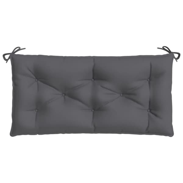vidaXL Bänkdyna för trädgården antracit 100x50x7 cm oxfordtyg