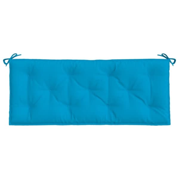 vidaXL Bänkdyna för trädgården ljusblå 120x50x7 cm oxfordtyg