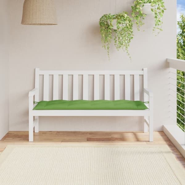 vidaXL hynde til havebænk 150x50x7 cm stof meleret grøn