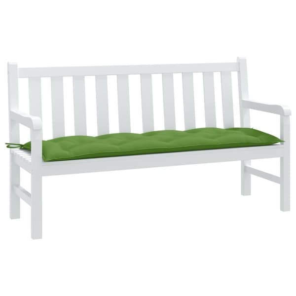 vidaXL hynde til havebænk 150x50x7 cm stof meleret grøn