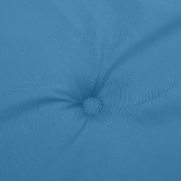 vidaXL Bänkdyna 2 st melerad blå 200x50x7 cm tyg
