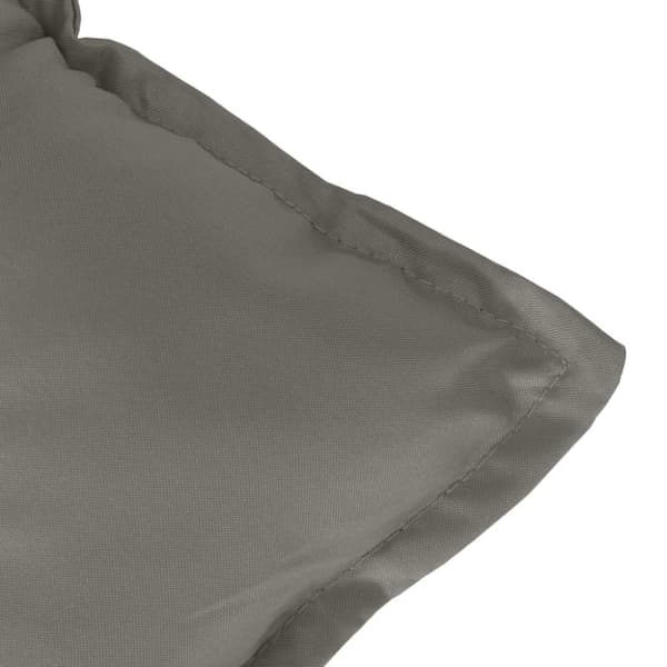 vidaXL Bänkdyna melerad mörkgrå 100x50x7 cm tyg