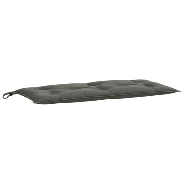 vidaXL Bänkdyna melerad mörkgrå 100x50x7 cm tyg