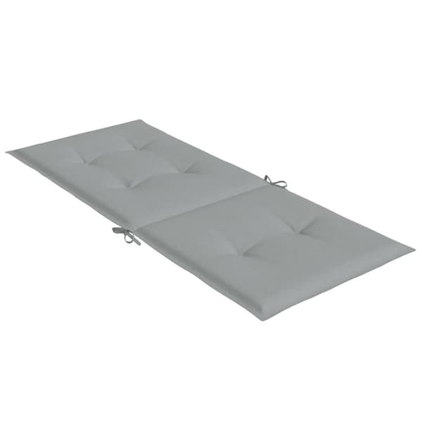vidaXL stolehynder med høj ryg 6 stk. 120x50x4 cm stof lysegrå