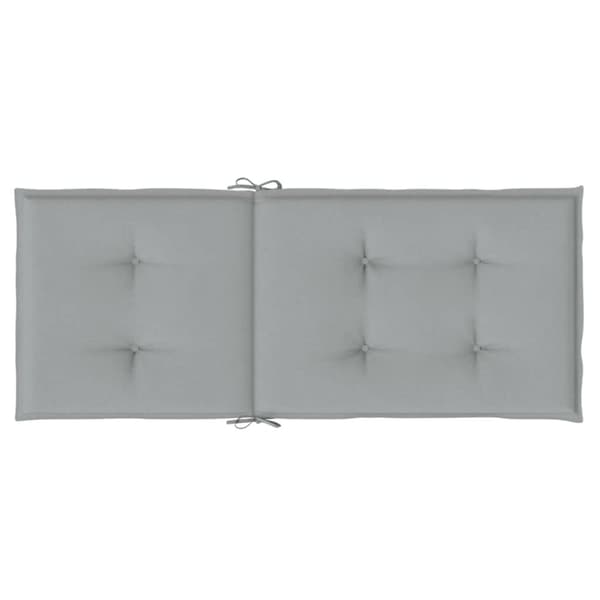 vidaXL stolehynder med høj ryg 6 stk. 120x50x4 cm stof lysegrå