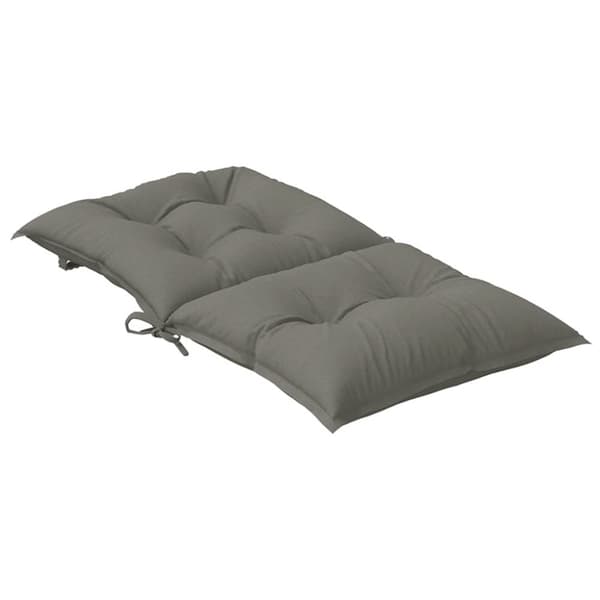 vidaXL stolehynder med lav ryg 6 stk. 100x50x7 cm stof mørkegrå