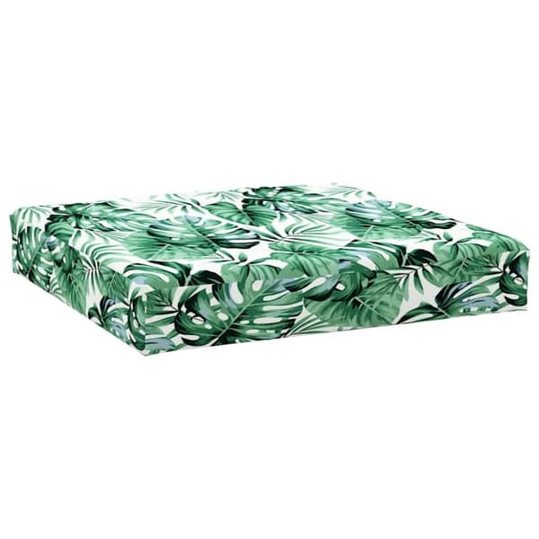vidaXL Palldyna bladmönster 60x60x10 cm oxfordtyg