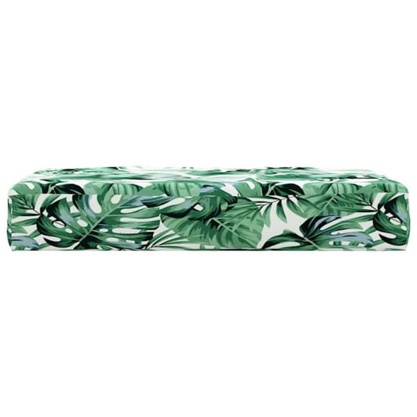 vidaXL Palldyna bladmönster 60x60x10 cm oxfordtyg