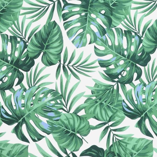 vidaXL Palldyna bladmönster 60x60x10 cm oxfordtyg