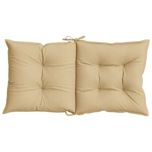 vidaXL Stolsdynor lågt ryggstöd 6 st melerad beige 100x50x7 cm tyg