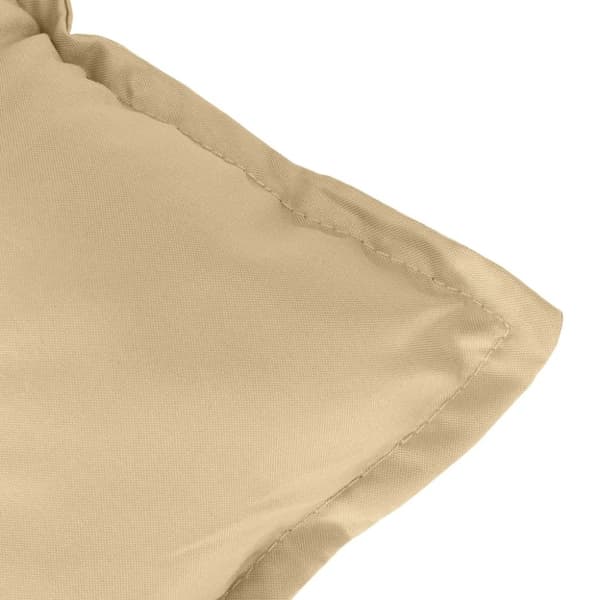 vidaXL Stolsdynor lågt ryggstöd 6 st melerad beige 100x50x7 cm tyg