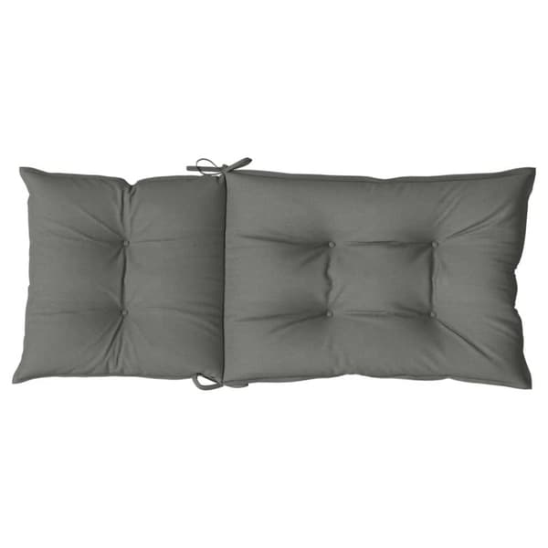 vidaXL Stolsdynor högt ryggstöd 4 st melerad mörkgrå 120x50x7 cm tyg