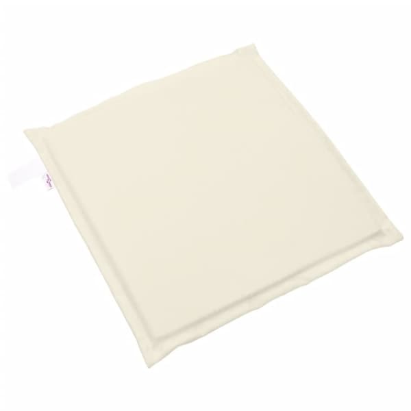 vidaXL udendørs sædehynder 4 stk. 45x45x2 cm firkantet cremefarvet