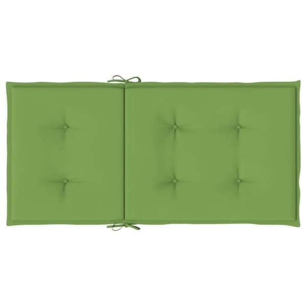 vidaXL stolehynder med lav ryg 4 stk. 100x50x4 cm stof grøn
