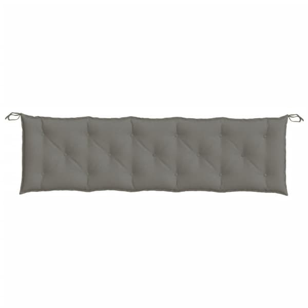 vidaXL hynder til havebænk 2 stk. 180x50x7 cm stof meleret mørkegrå