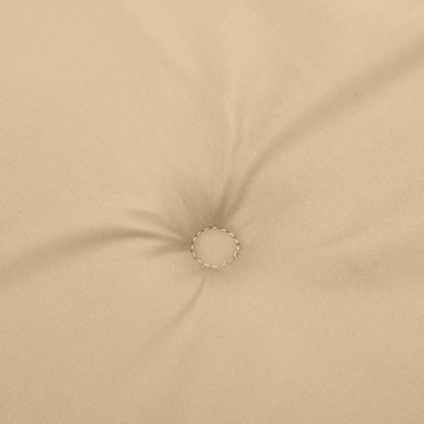 vidaXL stolehynder med lav ryg 2 stk. 100x50x4 cm stof beige