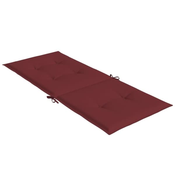 vidaXL stolehynder med høj ryg 4 stk. 120x50x4 cm stof vinrød