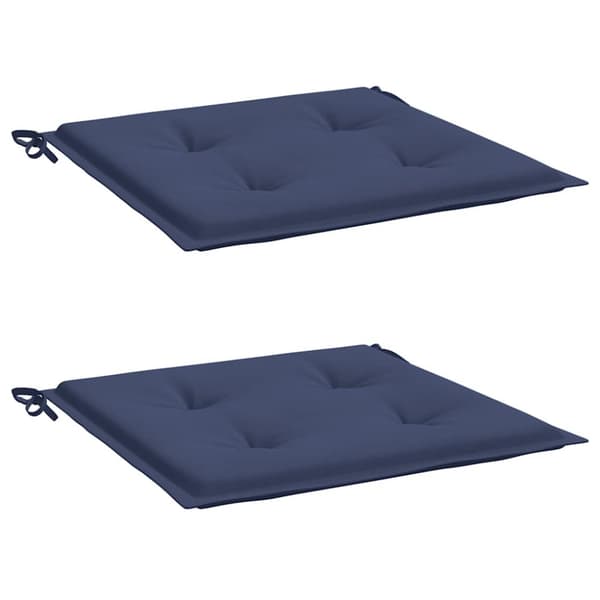 vidaXL pallehynder 2 stk. 40x40x3 cm oxfordstof marineblå