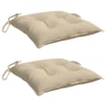 Miniatyrbillede 3 af 8: vidaXL stolehynder 2 stk. 40x40x7 cm oxfordstof beige