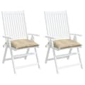 Miniatyrbillede 4 af 8: vidaXL stolehynder 2 stk. 40x40x7 cm oxfordstof beige