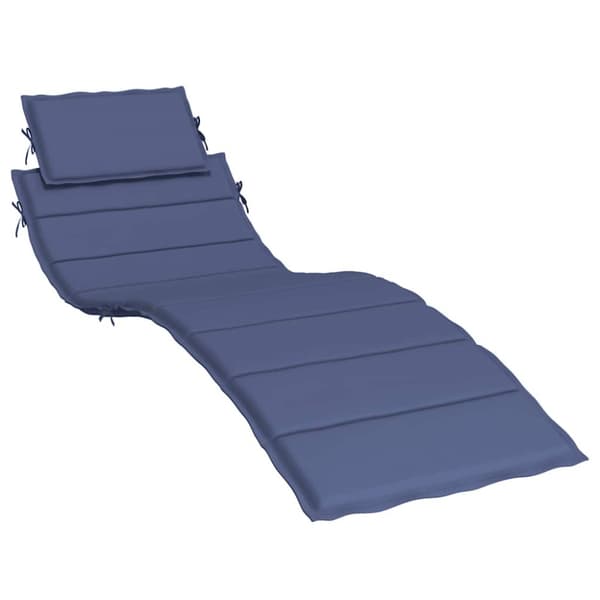 vidaXL Solsängsdyna marinblå oxfordtyg